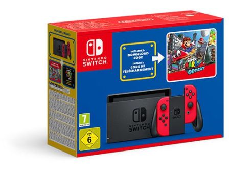 Pack Nintendo Switch:  Super Mario Odyssey + Autocolantes do Filme Super Mario Bros on Sale