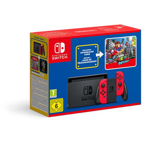 Pack Nintendo Switch:  Super Mario Odyssey + Autocolantes do Filme Super Mario Bros on Sale