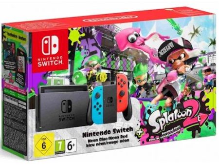 Consola Nintendo Switch 32 GB + Joy-Con Azul Néon & Vermelho Néon (Esquerdo+Direito) + Splatoon 2 Online Sale