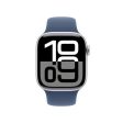 Apple Watch Series 10 GPS 42mm - Alumínio Prateado | Bracelete Desportiva Azul Denim - M L Sale