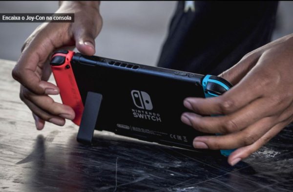 Consola Nintendo Switch Azul Vermelho Néon + Voucher 35€ Nintendo eShop Online Hot Sale