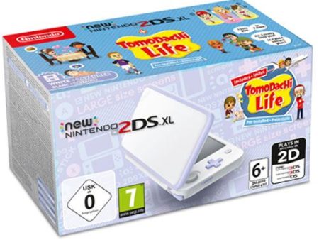 New Nintendo 2DS XL Branco + Lavanda + Tomodachi Life (pré-instalado) Discount