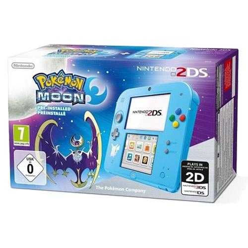 Consola Nintendo 2DS (Azul) + Pokémon Moon (Pré-Instalado) on Sale