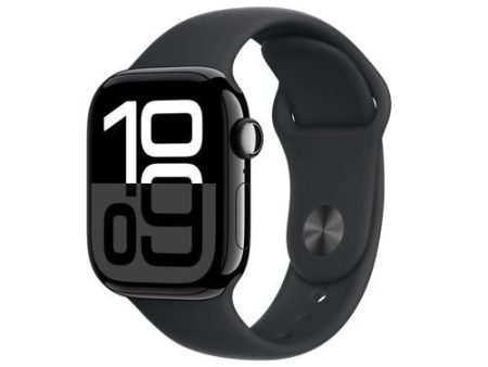 Apple Watch Series 10 GPS 42mm - Alumínio Preto Brilhante | Bracelete Desportiva Preta - M L Fashion