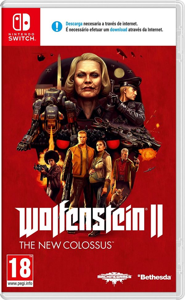 Jogo Switch Wolfenstein II New Colossus Online now