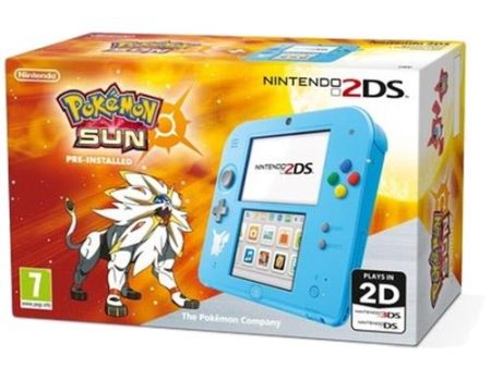 Consola Nintendo 2DS (Azul) + Pokémon Sun (Pré-Instalado) For Cheap