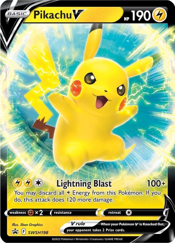 Pikachu V (SWSH198) (Jumbo Card) [Sword & Shield: Black Star Promos] Discount