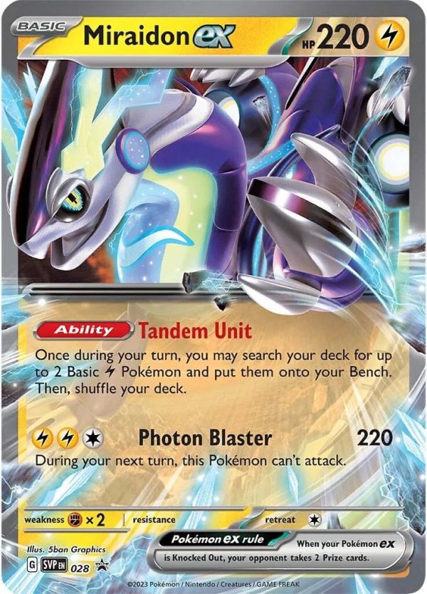 Miraidon ex (028) [Scarlet & Violet: Black Star Promos] Online Sale