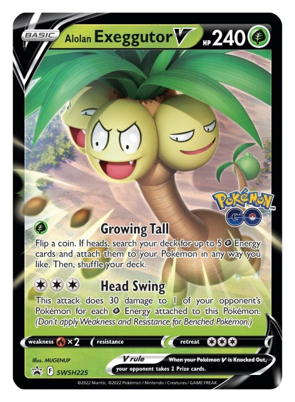 Alolan Exeggutor V (SWSH225) [Sword & Shield: Black Star Promos] Online Sale