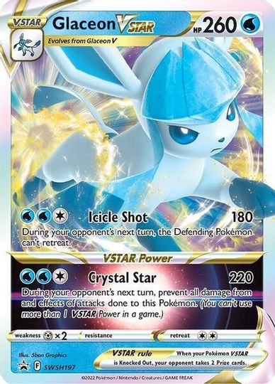 Glaceon VSTAR (SWSH197) (Jumbo Card) [Sword & Shield: Black Star Promos] on Sale