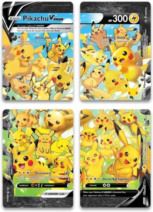 Pikachu V-UNION (Set of 4) [Sword & Shield: Black Star Promos] Fashion