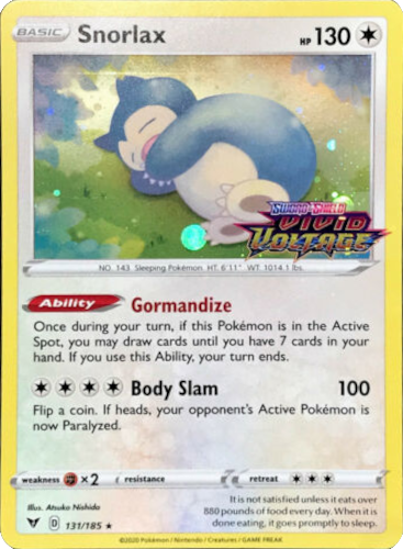 Snorlax (131 185) [Sword & Shield: Black Star Promos] Cheap