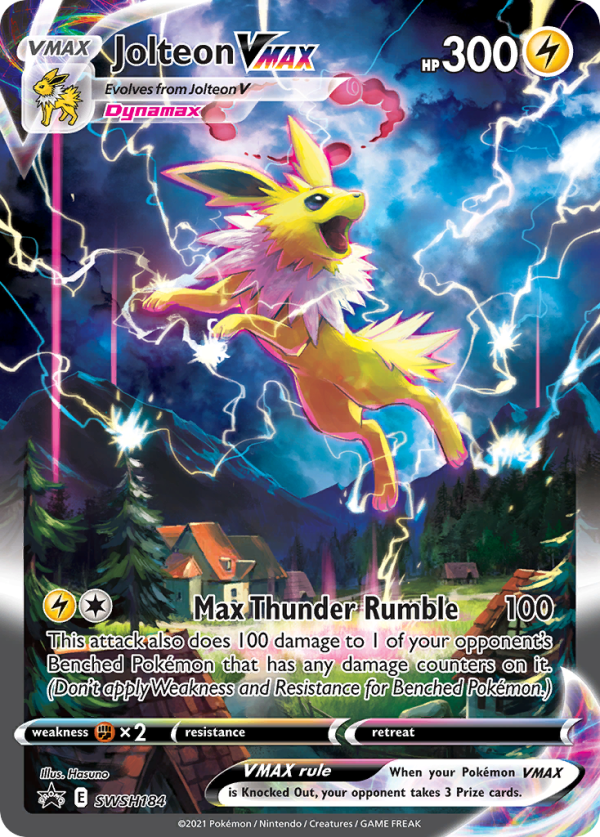 Jolteon VMAX (SWSH184) (Jumbo Card) [Sword & Shield: Black Star Promos] Sale