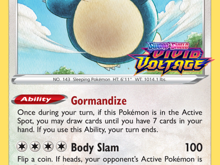 Snorlax (SWSH068) (Prerelease Promo) [Sword & Shield: Black Star Promos] Online Hot Sale