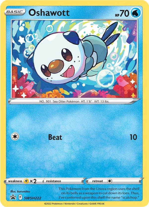 Oshawott (SWSH222) [Sword & Shield: Black Star Promos] Hot on Sale