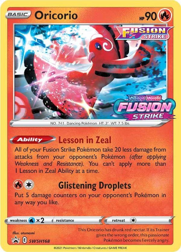 Oricorio (SWSH168) (Prerelease Promo) [Sword & Shield: Black Star Promos] Sale