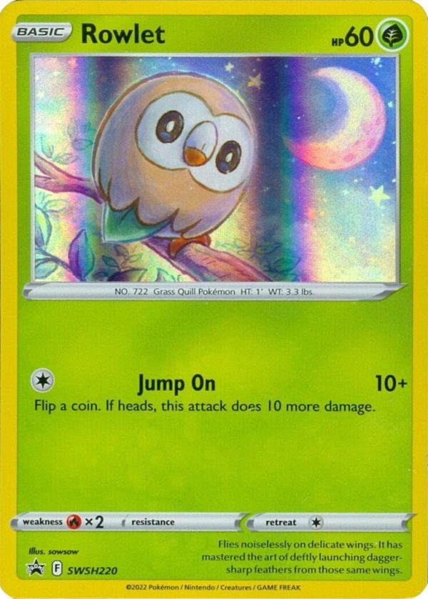 Rowlet (SWSH220) (Cosmos Holo) [Sword & Shield: Black Star Promos] Fashion