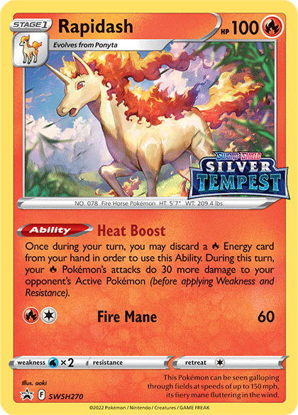 Rapidash (SWSH270) (Prerelease) [Sword & Shield: Black Star Promos] Online