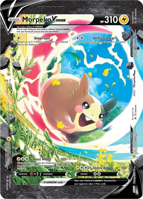 Morpeko V-UNION (SWSH215-218) (Jumbo Card) [Sword & Shield: Black Star Promos] Hot on Sale