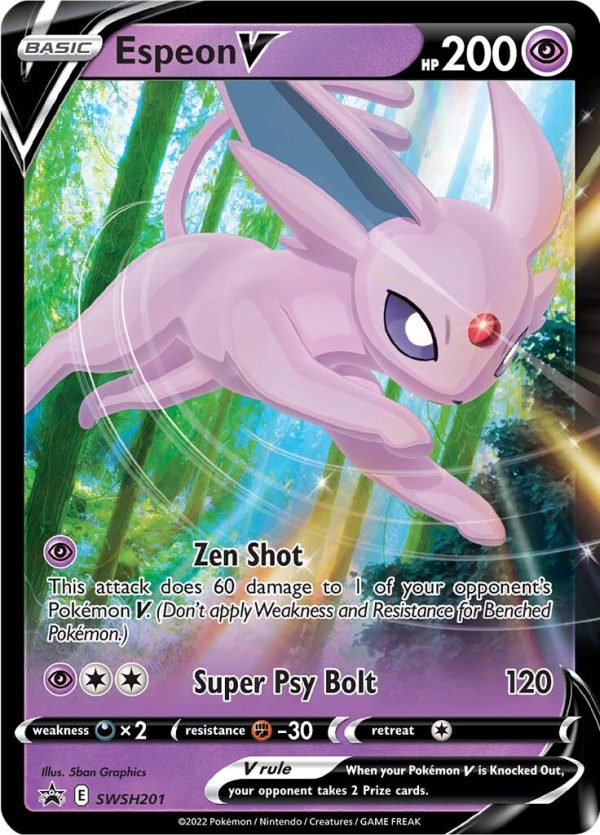 Espeon V (SWSH201) [Sword & Shield: Black Star Promos] Fashion