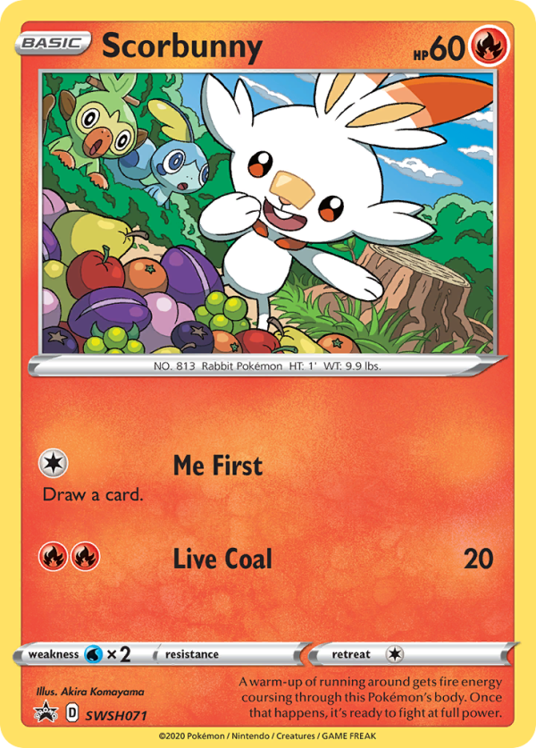 Scorbunny (SWSH071) [Sword & Shield: Black Star Promos] Online