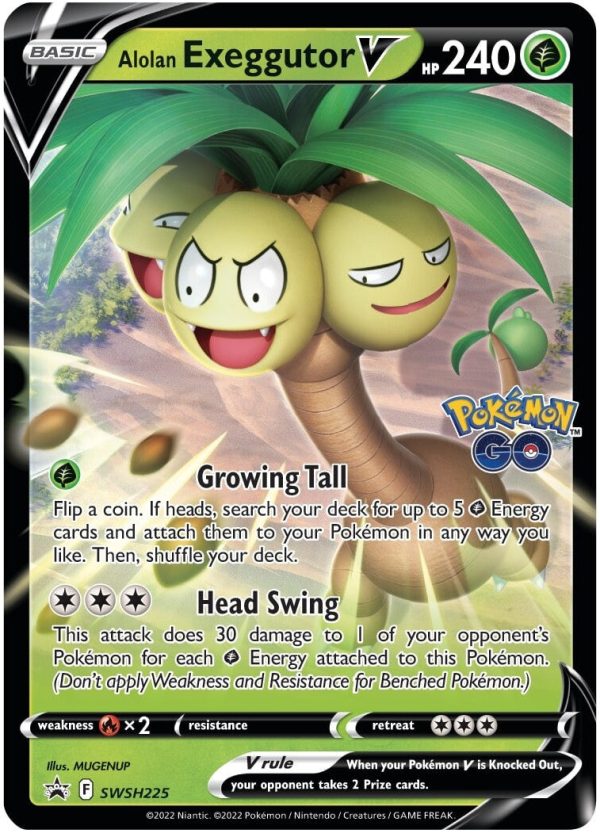 Alolan Exeggutor V (SWSH225) (Jumbo Card) [Sword & Shield: Black Star Promos] Online Sale