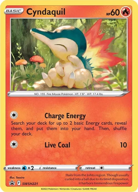 Cyndaquil (SWSH221) (Cosmos Holo) [Sword & Shield: Black Star Promos] For Discount