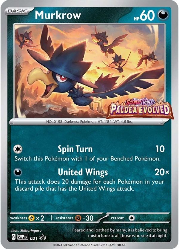 Murkrow (021) [Scarlet & Violet: Black Star Promos] For Discount