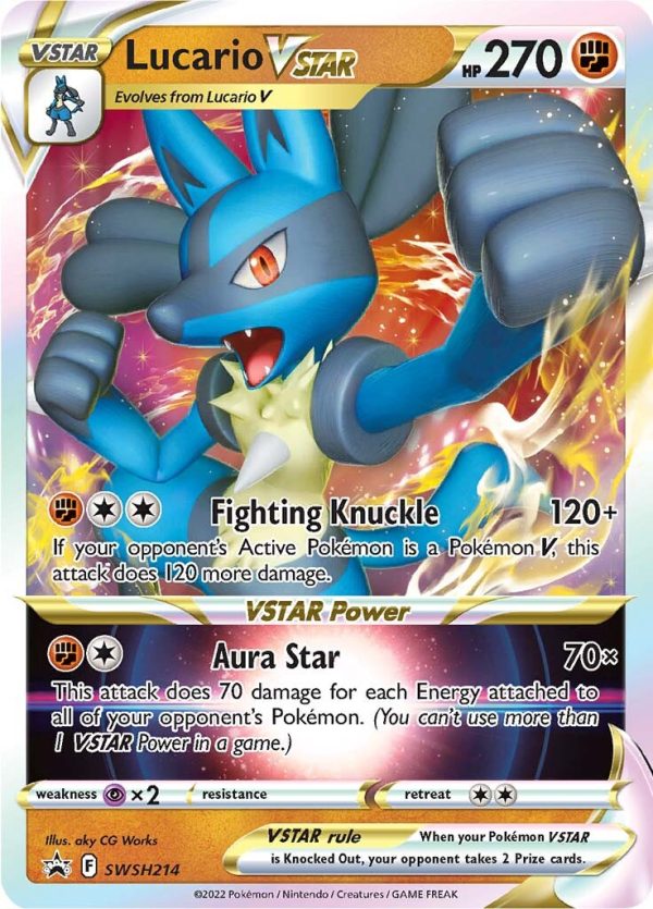 Lucario VSTAR (SWSH214) [Sword & Shield: Black Star Promos] Sale