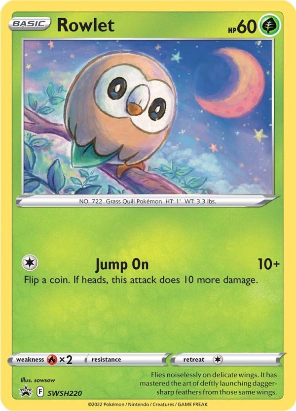 Rowlet (SWSH220) [Sword & Shield: Black Star Promos] For Sale