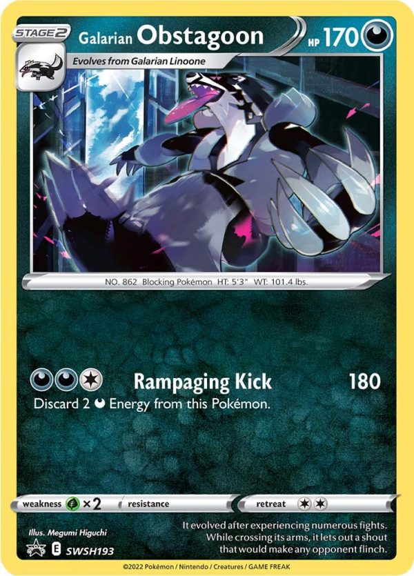 Galarian Obstagoon (SWSH193) [Sword & Shield: Black Star Promos] For Cheap