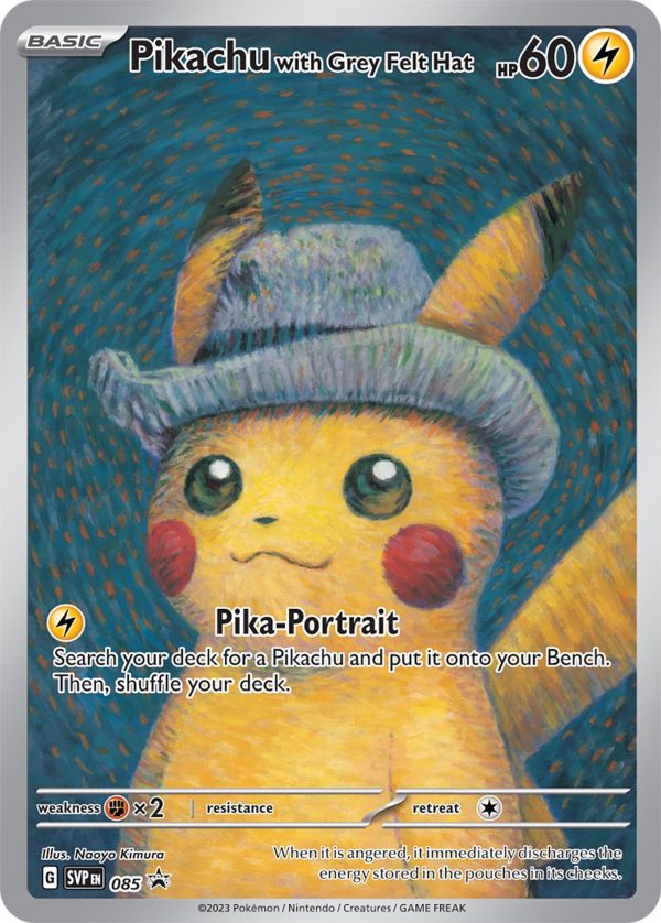 Pikachu with Grey Felt Hat (085) [Scarlet & Violet: Black Star Promos] Fashion